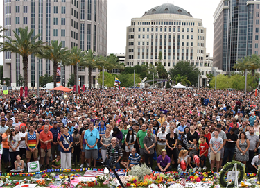 Candlelight vigil at Dr. Phillips Center for Performing Arts